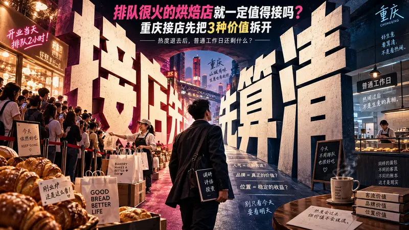 很火的烘焙店值得接得先把三种价值拆开
